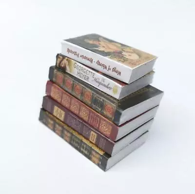 6Pcs Library Bookshelves Accessories Dollhouse Miniatures 1/6 Scale Vintage Book • $4.99