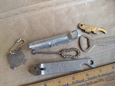 LOT OF VINTAGE BOTTLE CAN OPENERS Craftsman Plug Canada Dry Eastland Mall Torre • $9.99