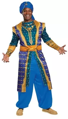 Genie Adult Deluxe Costume Mens Aladdin Halloween Arabian • $63.99