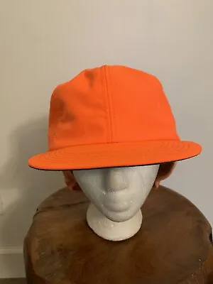 Vtg P Hunter Safety Orange Hat Cap Ear Flaps Elmer Fudd Style USA Made Large FS! • $16.50