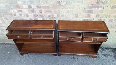 Matched Pair Of Antique Mahogany Bookcases • £175