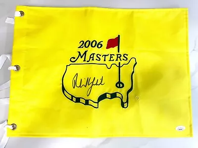 PHIL MICKELSON Hand Signed 2006 MASTERS Pin Flag Winner JSA CERT #1 • $499.95