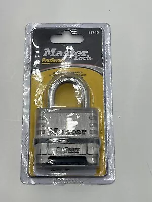 Master Lock ProSeries 1174D Make Your Own Combination Lock Padlock Stainless • $34.47