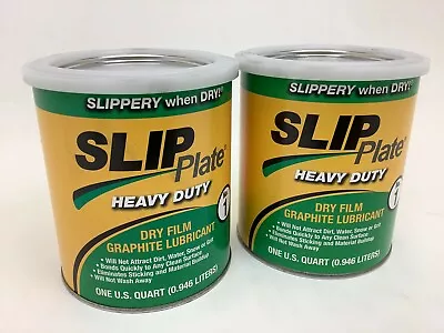 $59.45 • Buy 2 Pack Of 1qt Cans Of SLIP Plate - Dry Film Graphite Lubricant Reduce Corrosion