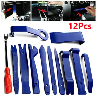 Car Trim Removal Tool 12/Set Molding Pry Kit Auto Panel Door Dash Interior Clip • $9.85