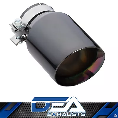 Exhaust Tip Angle Cut Inner Cone 3  In - 114mm Out 8  Long 304 Black Chrome • $125