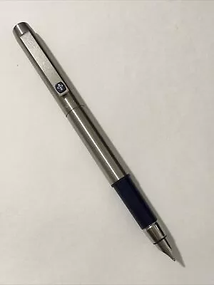 1988 Parker 25 Flighter Blue Trim Ridge Top Medium Fountain Pen-made In Uk • $57.09