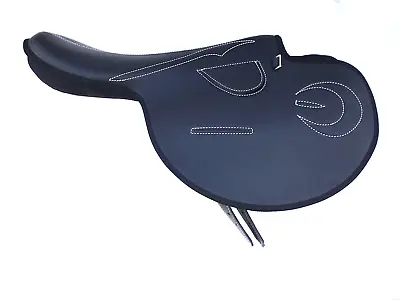 New Handmade Synthetic Black Race Exercise Horse Saddle Size 15 To 18  • $59.66