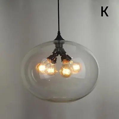 Modern Fashion Industrial Glass Shade Loft Cafe Pendant Light Ceiling Lamp - K • £63.50