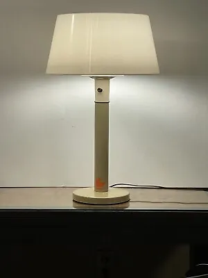 Vintage 1960s Lightolier Desk Lamp Table Gerald Thurston Sand Tan White • $199.99