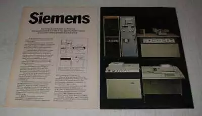 1970 Siemens X-Ray Spectrometer Ad • $19.99