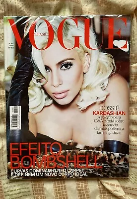 VOGUE Magazine 442 Kim Kardashian Brazil June 2015 Rare • $99