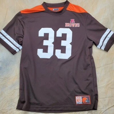 $9.58 • Buy NFL Team Apparel Browns Jersey Mens L Richardson 33 Mesh Short Sleeve