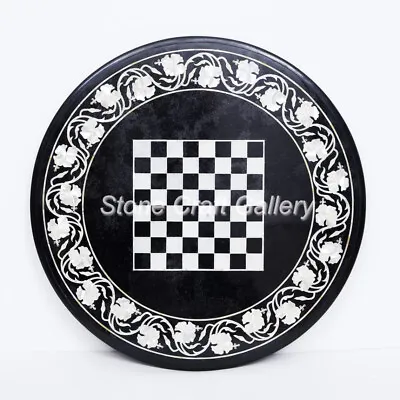 £434.64 • Buy 21  Marble Chess Game Table Semi Precious Stone Handmade Inlay Art Pietra Dura