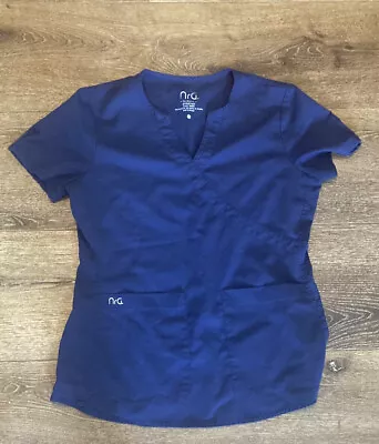 Barco NRG Navy Womans Scrub Top Small • $13