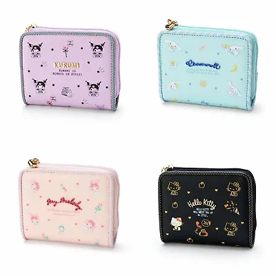 Kuromi My Melody Short Wallet Hello Kitty Cinnamoroll Purse ID Card Bag Clutch • $30.79