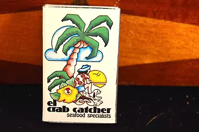 EL CRAB CATCHER Classic MATCHBOX  Hawaii  SEAFOOD Matchbook Match Book Cover  HI • $5.89