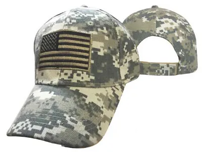 ACU Camo USA US American Flag Patch Military Army Tactical Operator Cap Hat • $8.88