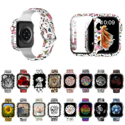 $12.87 • Buy Band Strap+Screen Protector For Apple Watch Series 8 7 6 5 4 3 2 SE Band IWatch