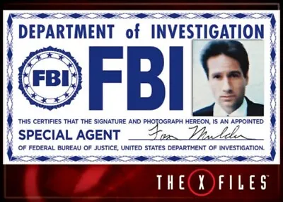 $4.99 • Buy The X-Files TV Series Fox Mulder FBI Badge Photo Refrigerator Magnet NEW UNUSED