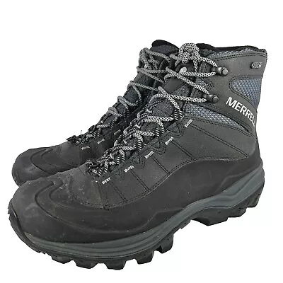 Merrell Men's Thermo Chill Mid Boot US 10 Waterproof Lace-Up Black Winter Boots • $71.20