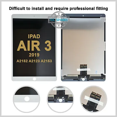 For IPad Air3 2019 Complete LCD Display Touch Screen Digitizer Replacement White • £134.55