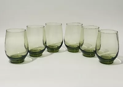 Vintage Libbey Tempo Green Glassware Set Of 6 • $30