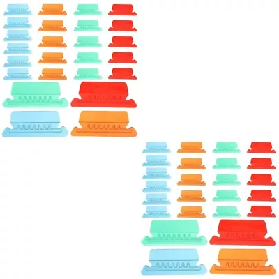  80 Pcs Inserts Clear Plastic Folders Color Label Hanging Clip Detachable • £14.99