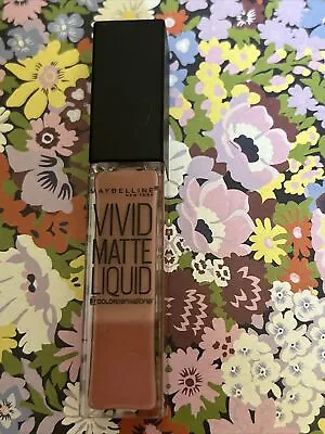 MAYBELLINE Vivid Matte Liquid Nude Thrill  Lipgloss New Sealed • £2.95