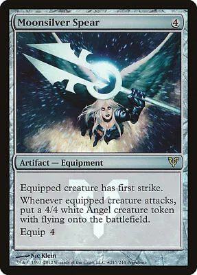 Moonsilver Spear - Foil Prerelease Promo Avacyn Restored MP MTG • $1.01