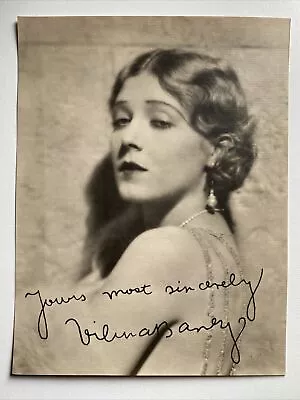 Vilma Banky Vintage Photograph Silent Film Actress Facsimile Autograph • $24.99