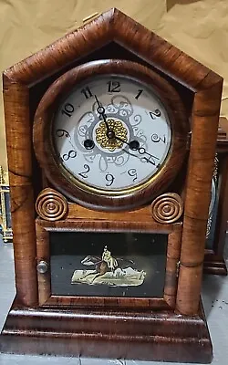 Antique E. N. Welch 8 Day Mantel / Shelf  Clock With 340-020 Pendulum Movement • $76
