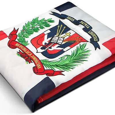 Anley EverStrong 3x5 Ft Embroidered Dominican Flag - Dominican Banner Flag Nylon • $19.95