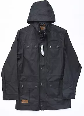 Dakine Baxter Waxed Canvas Cotton Water Resistent Men S Hoodie Jacket Sz L NWTS • $69.99