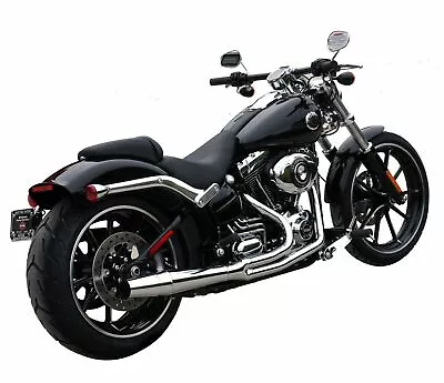 $989.95 • Buy Chrome Thunderheader 2 Into 1 Exhaust Pipe Header System 12-17 Harley Softail