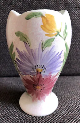 E. Radford Art Deco Shape 978 Sponge Glaze Floral Pattern Vase • £7.99