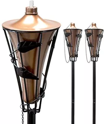 Outdoor Metal Patio Torches – Use For Deck Patio Back Yard Out Door Partie... • $50.24