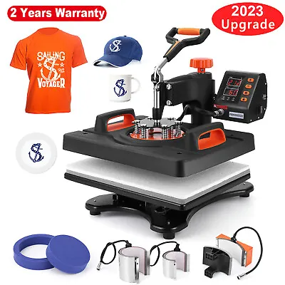 15 X12  6 In 1 T-Shirt Heat Press Machine Digital Transfer Sublimation Plate Mug • $159.99