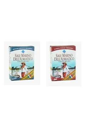 Italian Sea Salt Fine And Coarse (1kg) Pack Of Two - Italian Adriatic Sea • £6.99