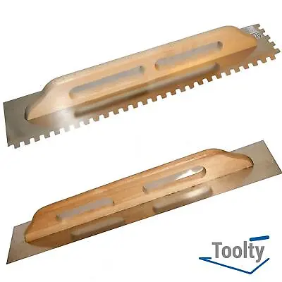 £18.99 • Buy Spread Trowel Square Notched Trowels Tiling Grout Float Toolty Stainless Steel
