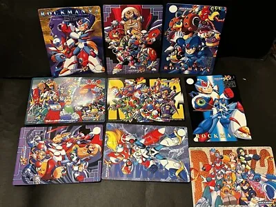 Megaman Giant Carddass Rockman Jumbo Carddass 9 Types Unused 1995 Bandai Japan • $96.35