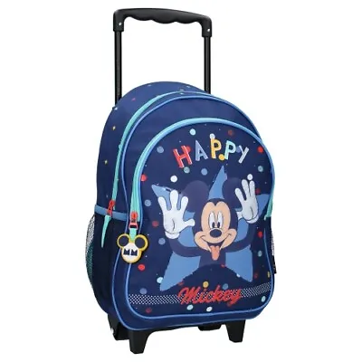 £34.99 • Buy Boys Disney Mickey Mouse Backpack Trolley Bag Kids Mickey Travel Bag 