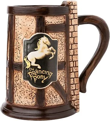 Official Lord Of The Rings Prancing Poney 2 Pint Tankard Ceramic Beer Stien  • £34.95