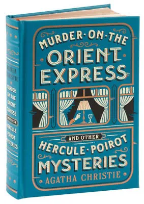 MURDER ON THE ORIENT EXPRESS Agatha Christie ~BRAND NEW SEALED LEATHER BOUND~  • $39.88