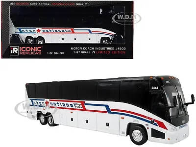 Mci J4500 Coach Bus  International Stage Lines  1/87 By Iconic Replicas 87-0466 • $49.95
