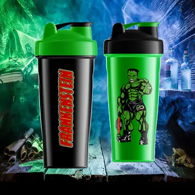 Frankenstein SHAKER CUP Bottle Protein Blender With Mixer Ball 28 Oz - 2 COLORS • $12.95