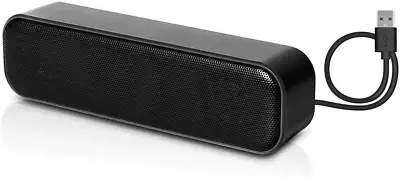 Mini Soundbar Speaker For Computer Laptop And Desktop | USB Powered  • £20.99