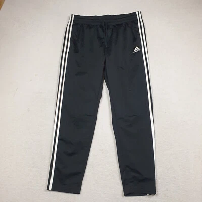 $29.99 • Buy Adidas Mens Track Sweatpants Size L Large Black Straight Slim Fit Sports Running