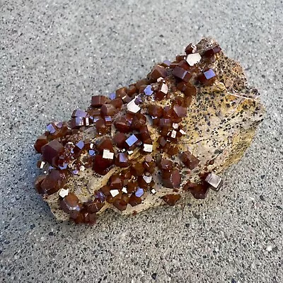 Red Vanadinite 2.7” Crystal Cluster 96g Mineral Specimen From Mibladen Morocco • $21.99