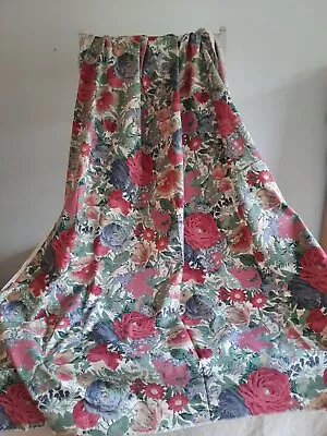£45 • Buy SANDERSON CURTAIN FABRIC CABBAGE ROSE VINTAGE RARE PAGEANTRY CUSHION 133CMx156CM